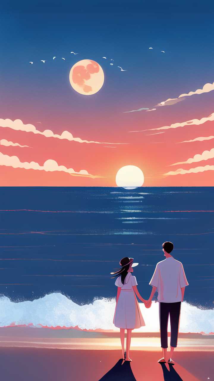 海报情侣插画