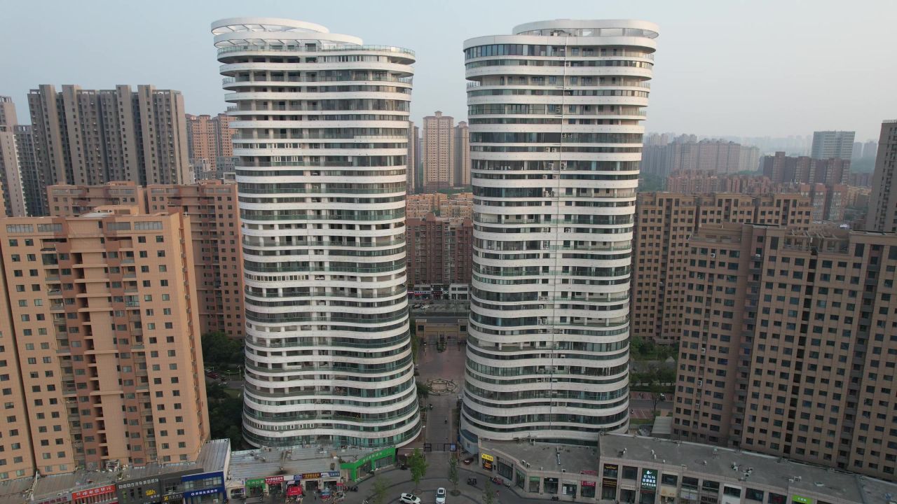 河南新乡城市风光航拍