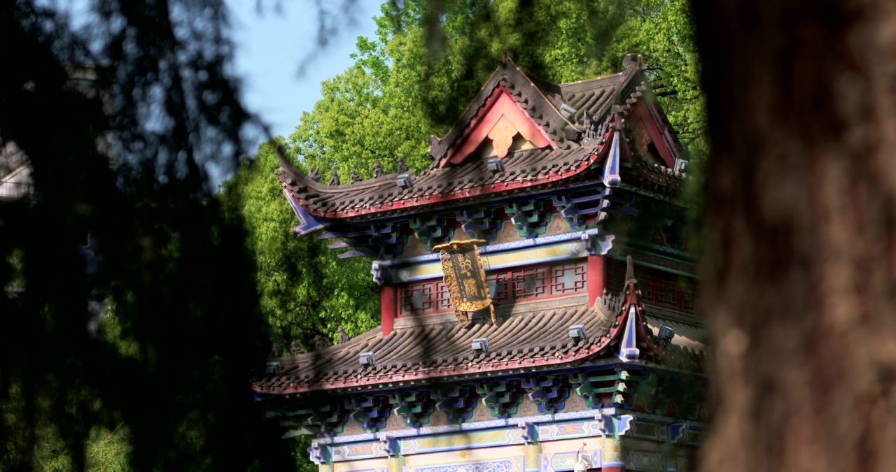 湖南长沙松柏寺古典建筑之美实拍视频