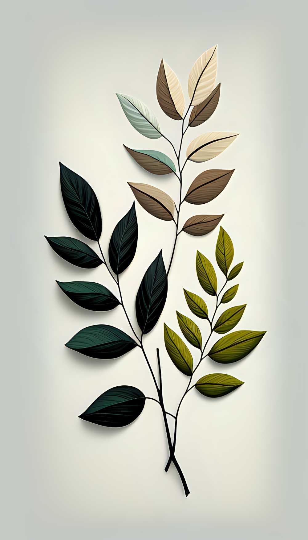 小草叶子矢量图