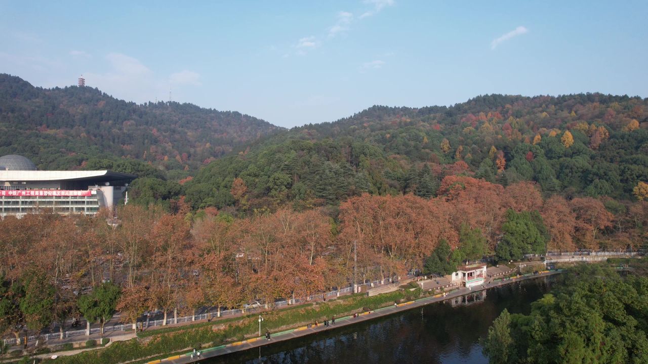 贵州遵义凤凰山公园航拍