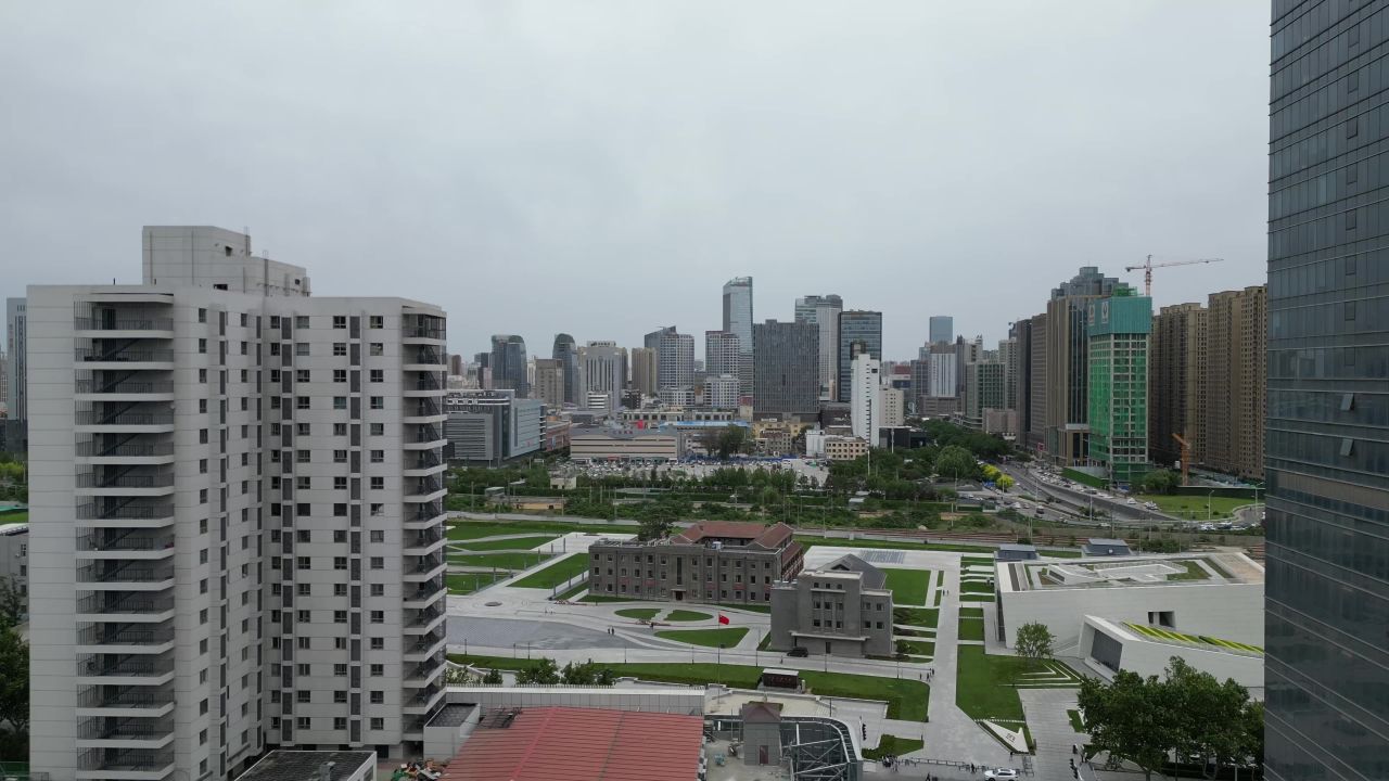  航拍石家庄正太广场