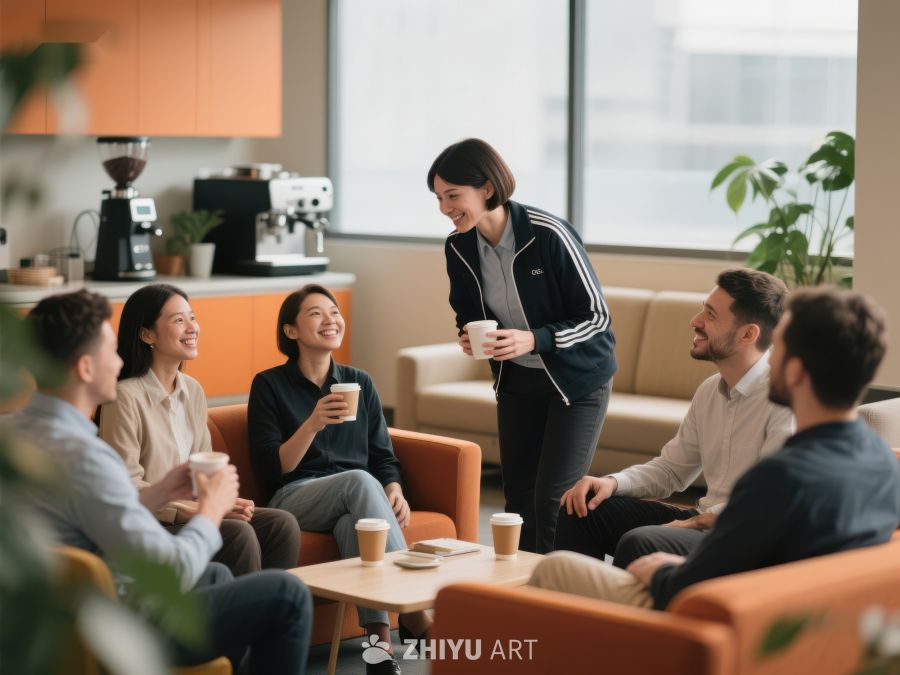 办公室休息室的轻松交流 86