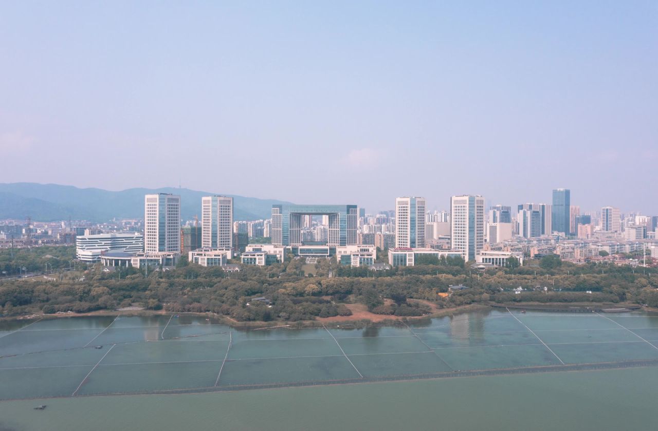 无锡渤公岛风景延时摄影航拍