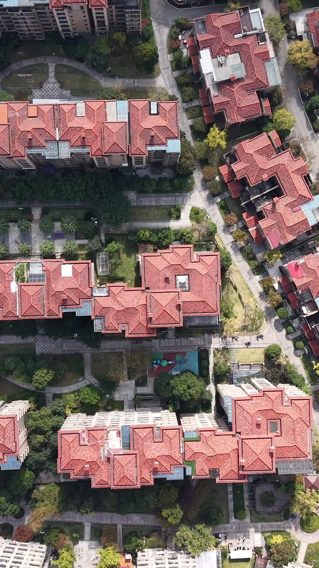 宁静的住宅区航拍