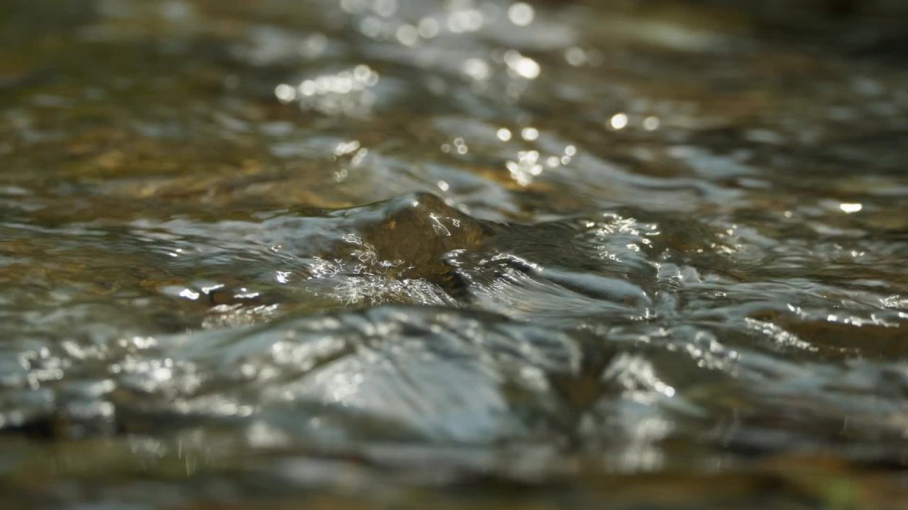 山泉水矿泉水潺潺小溪流水瀑布 49