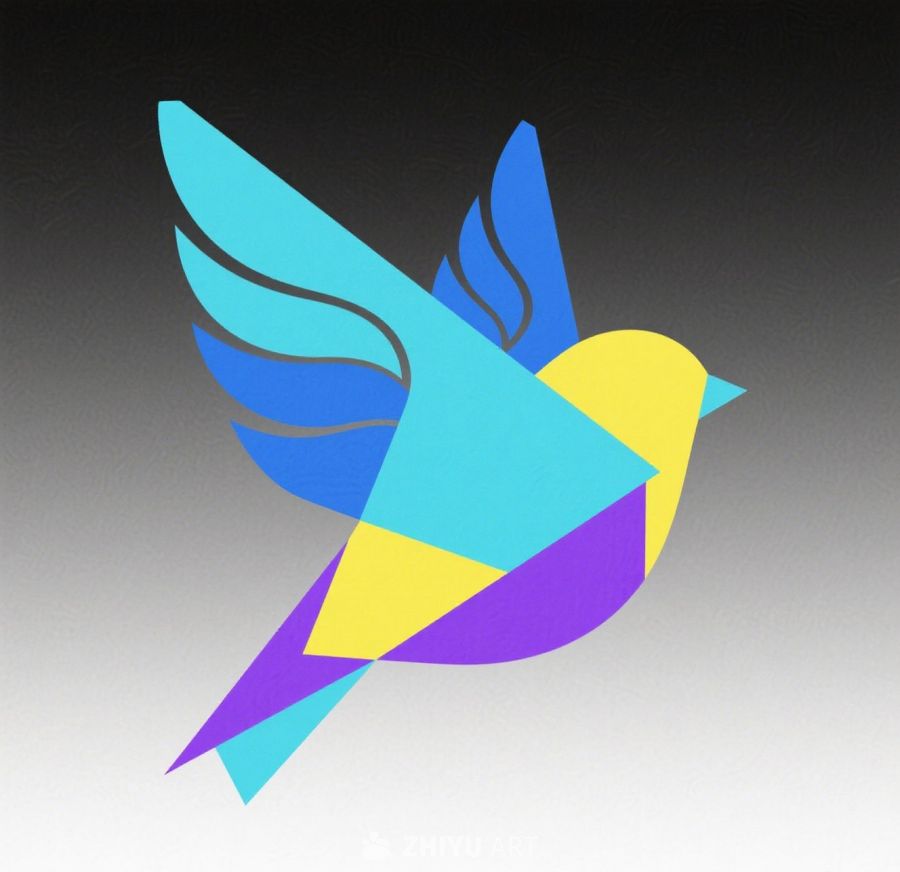 鸟类保护logo简笔画 6