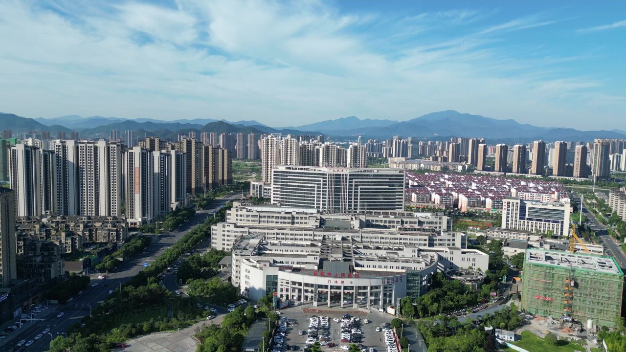 航拍宜春市人民医院