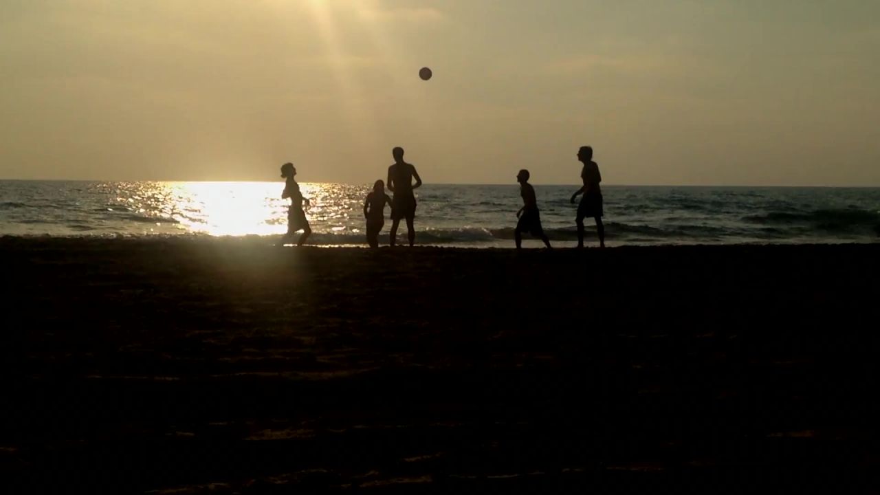 海滩排球夏天乐趣