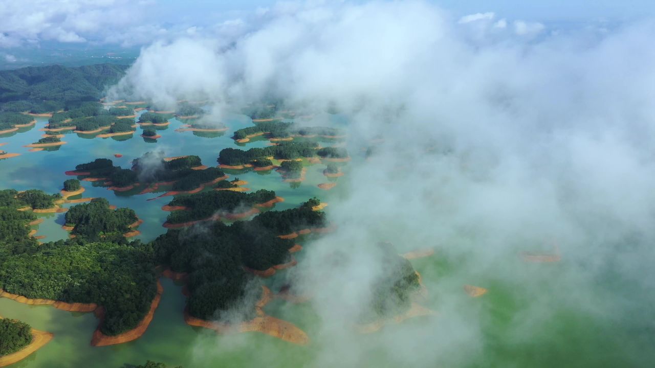台山千岛湖穿云镜头