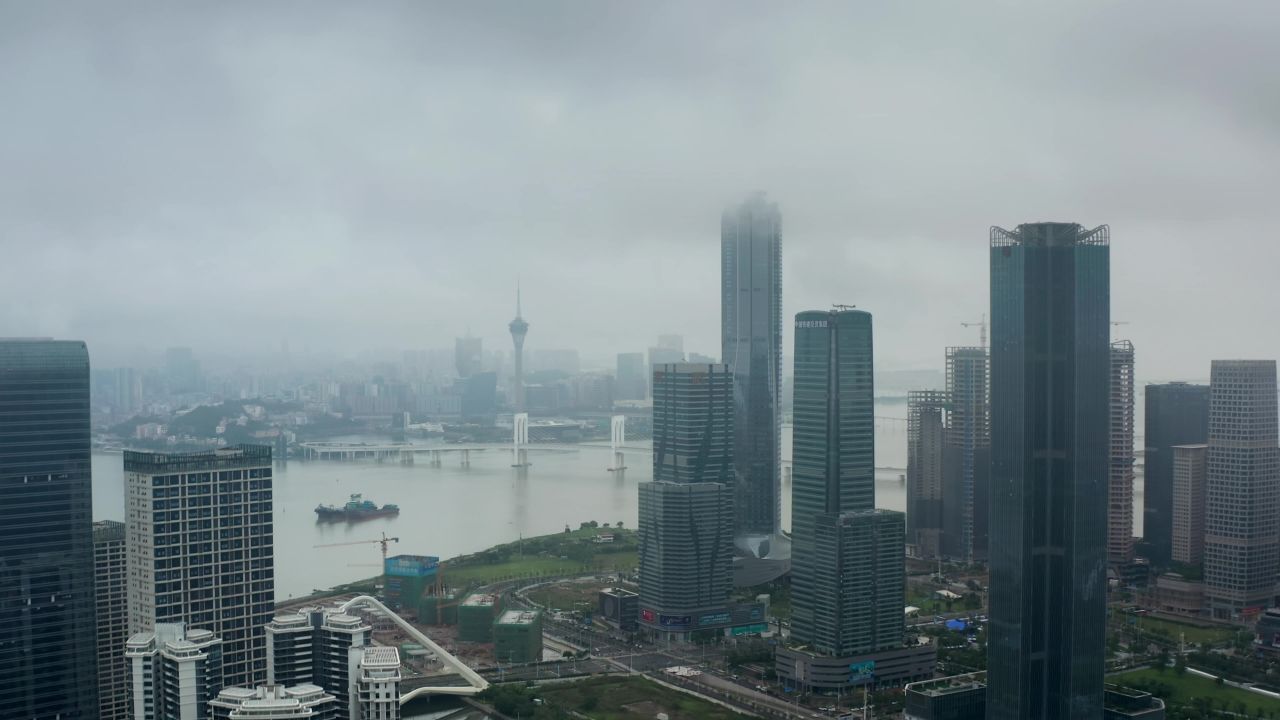 横琴地标建筑阴天云 十七