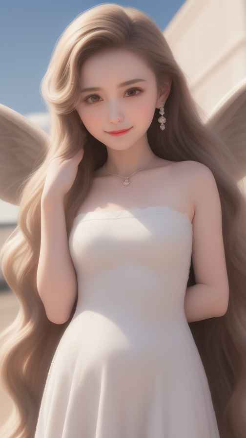 酷酷的白色衣服人像