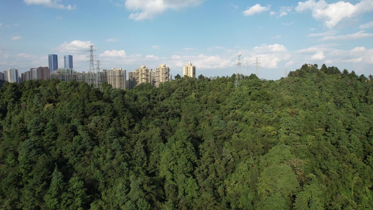 贵州贵阳城市风光航拍