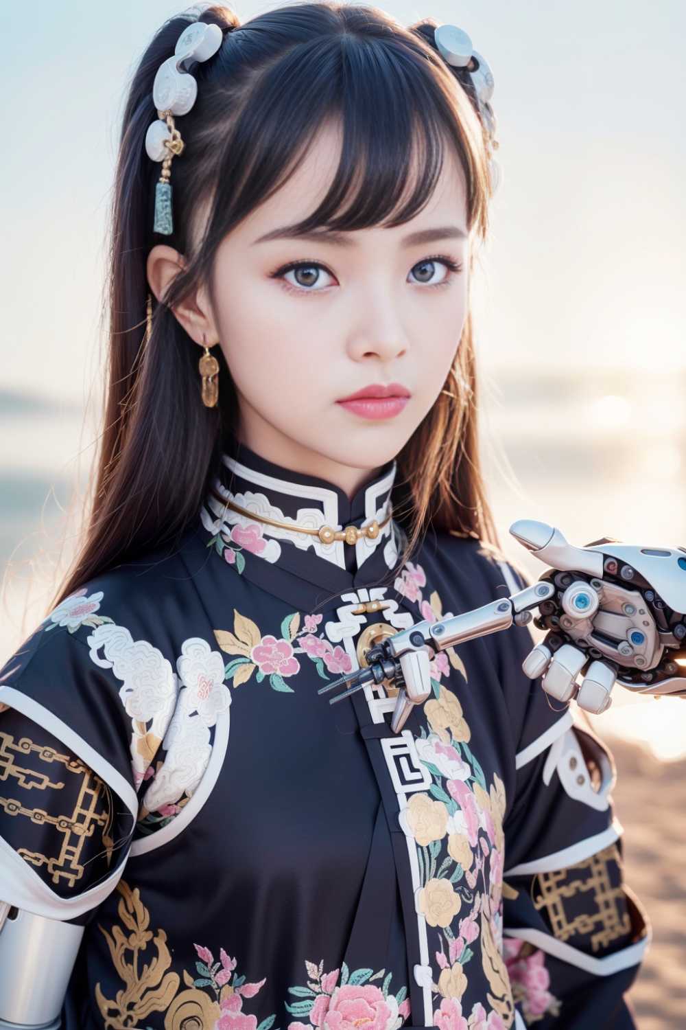 赛博美女