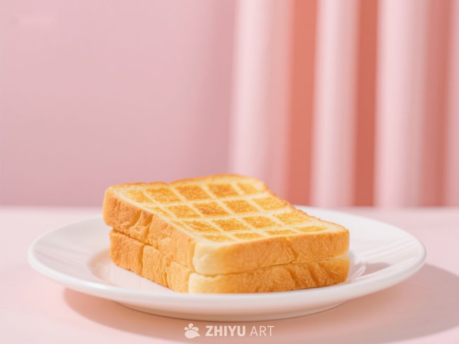 金黄色华夫面包片 257