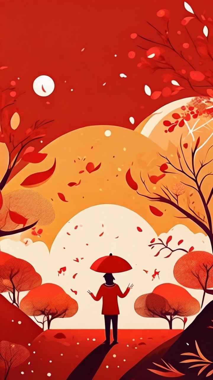 春节除夕简约背景 25