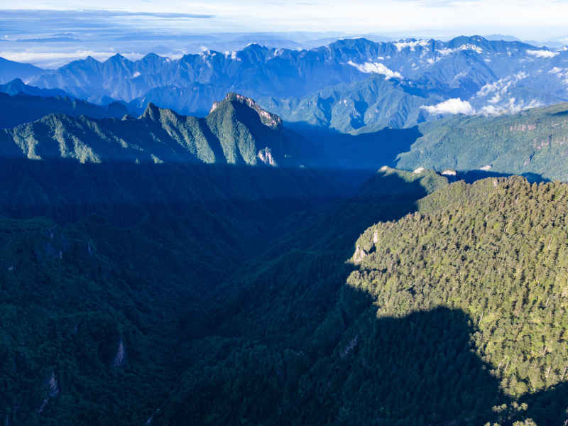 壮丽山河高山云海航拍 