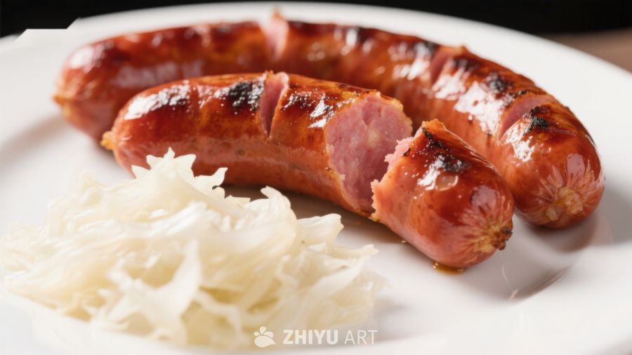 烤香肠配酸菜，美味经典组合