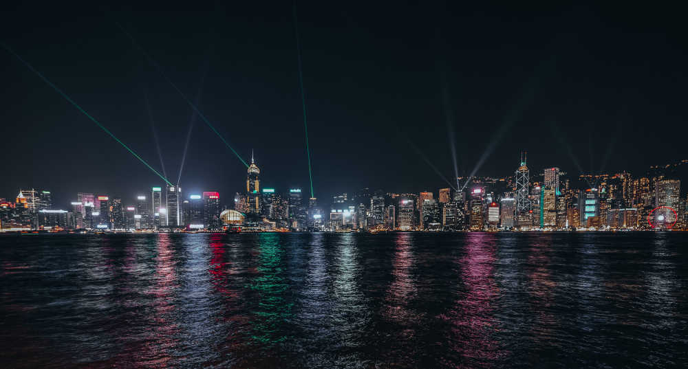 香港维多利亚港夜景