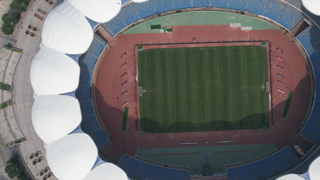 河北沧州城市风光地标建筑航拍  