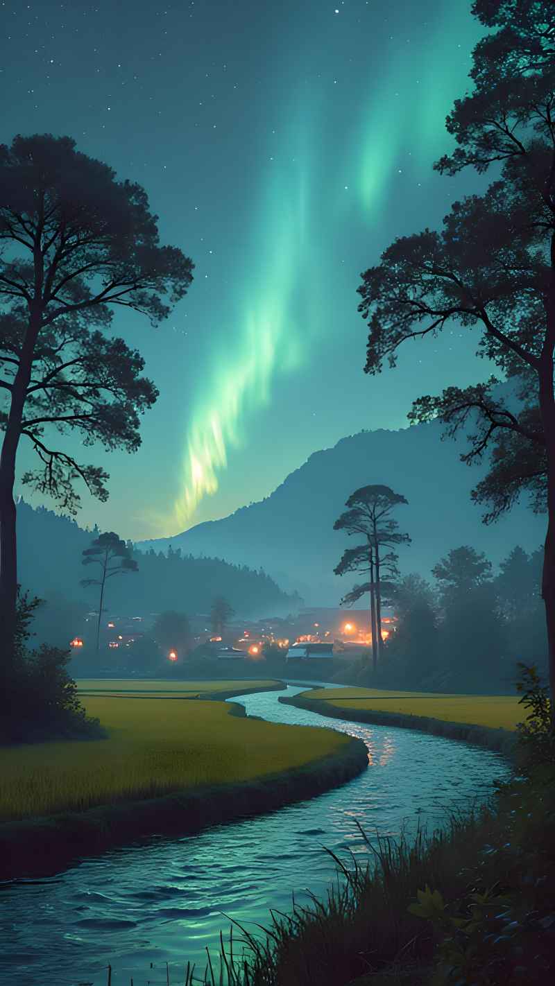 未来风格大自然森林超自然风景画质 35