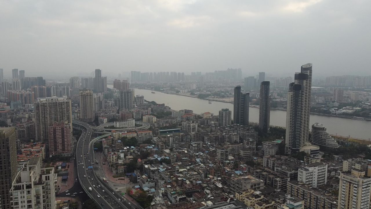 广州爱群大厦航拍