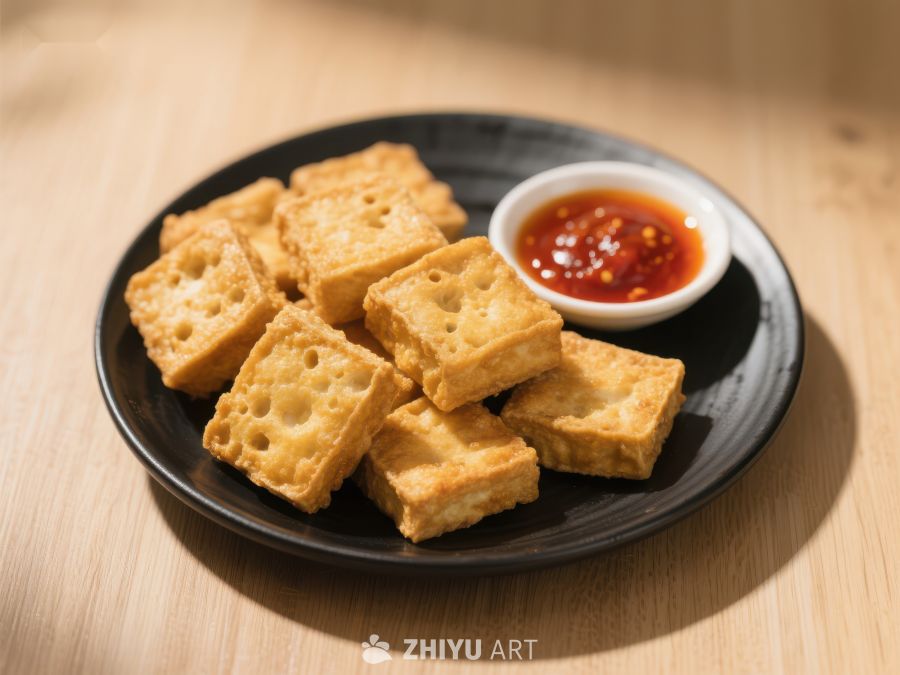 金黄酥脆豆腐配辣椒酱 486