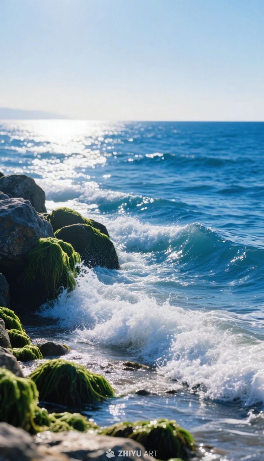 海滨暖阳：沙滩与海浪的乐章 7