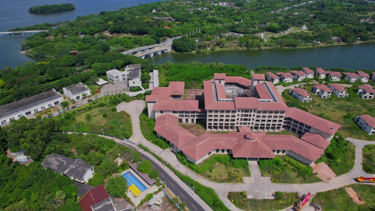 航拍厦门杏博湾温泉度假村 5