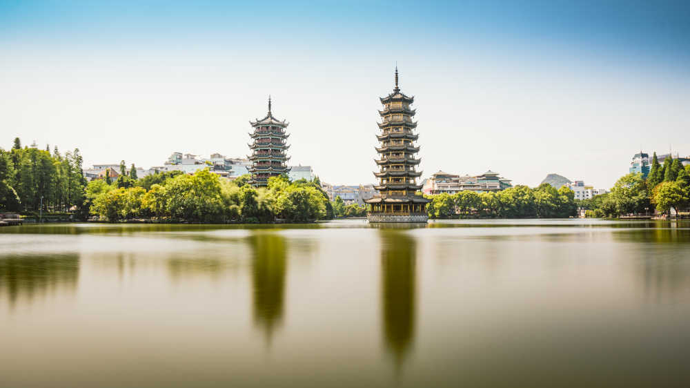 桂林日月塔建筑地标