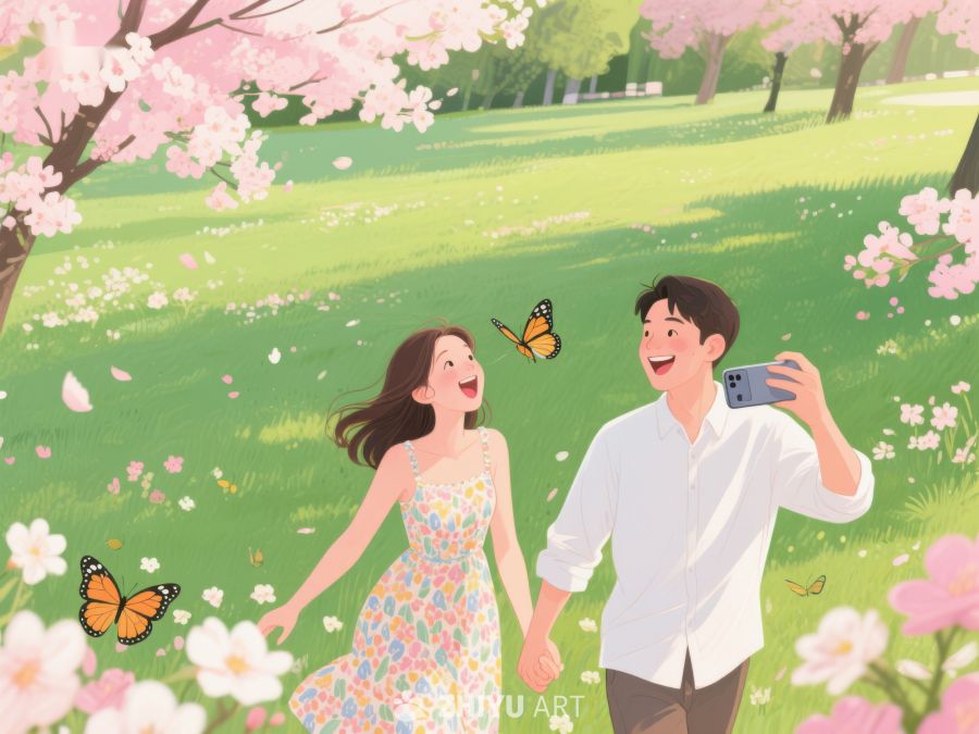 春日公园情侣漫步 58