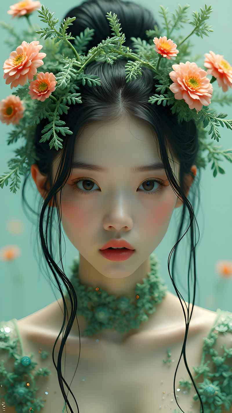森林系列五颜六色古风艺术美女 53