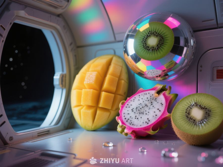太空舱内的奇异水果展示 598