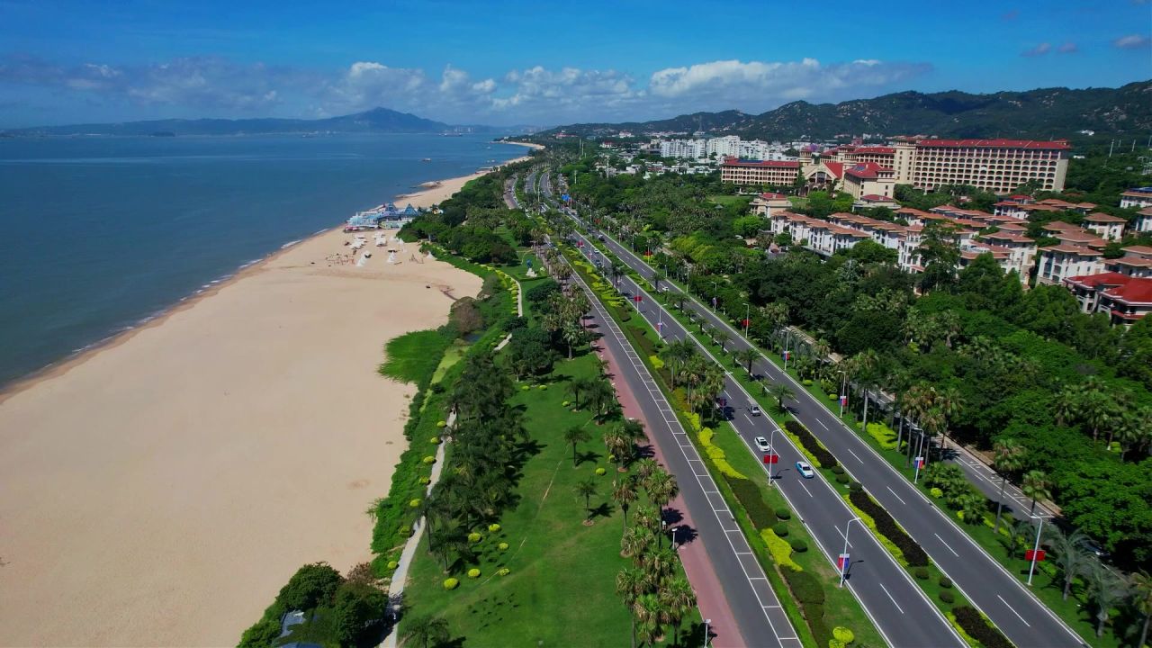 厦门航拍环岛路风光