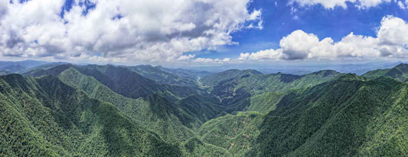 大自然壮丽河山井冈山航拍全景图