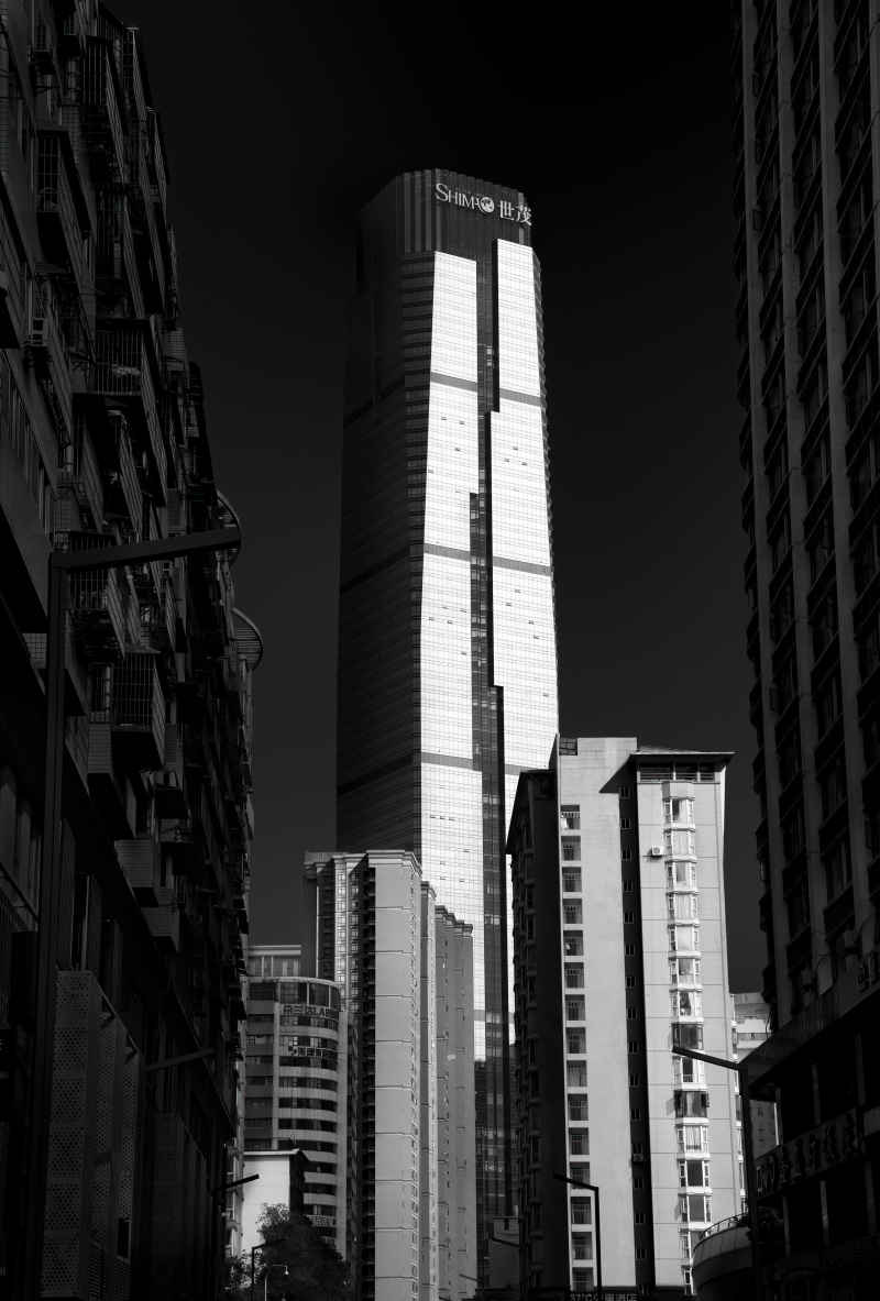 黑白明度建筑