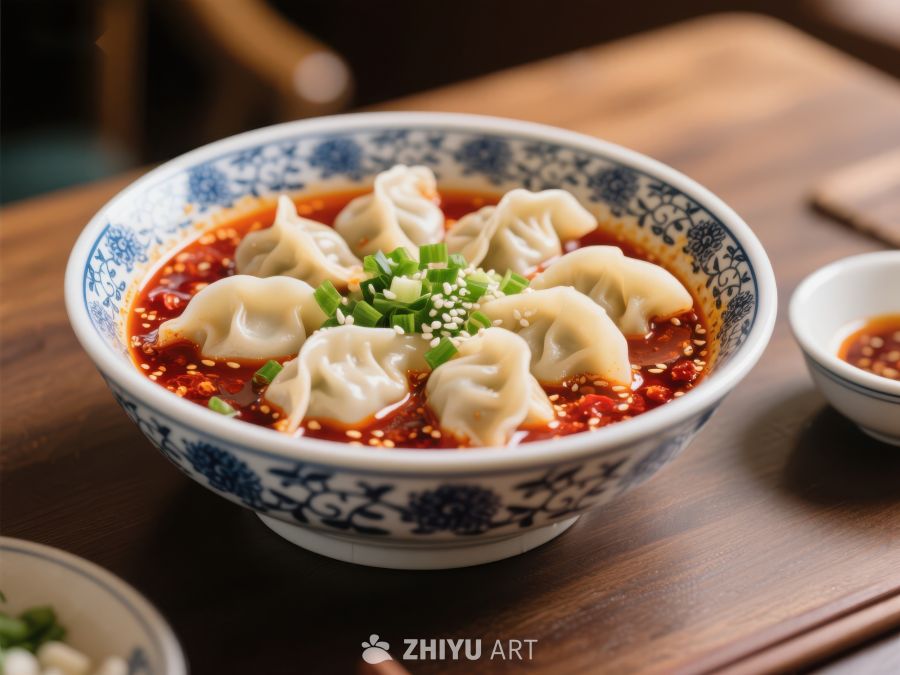 麻辣水饺，鲜香四溢的美食享受 653