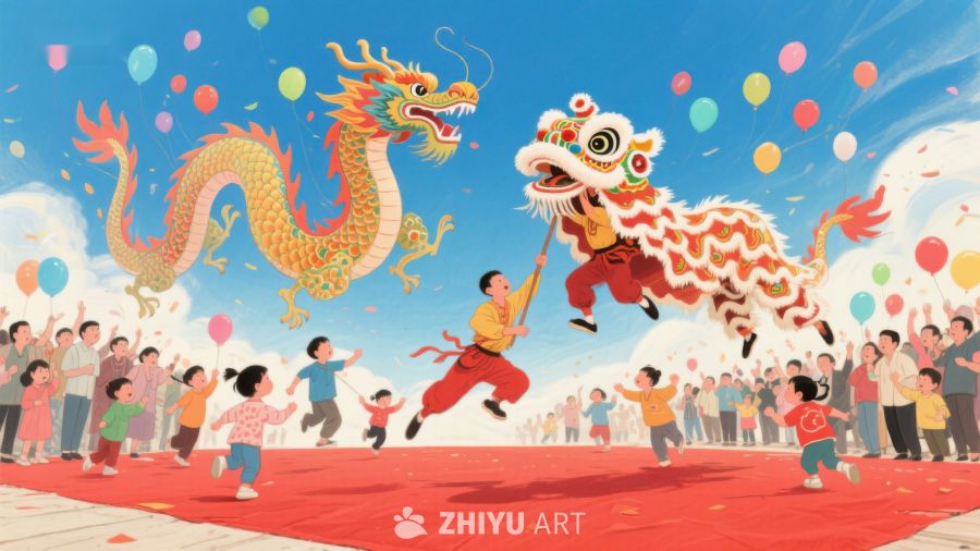 龙狮舞动迎新春 647