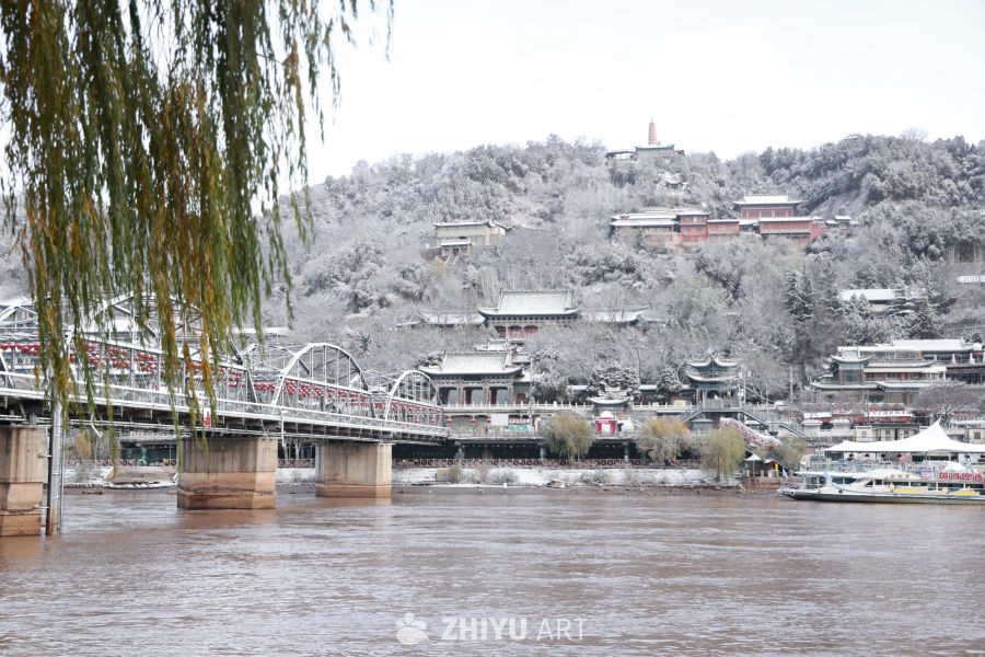 雪后兰州中山桥银装素裹景美如画 9