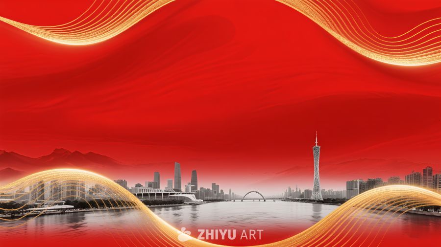红色宣传海报背景