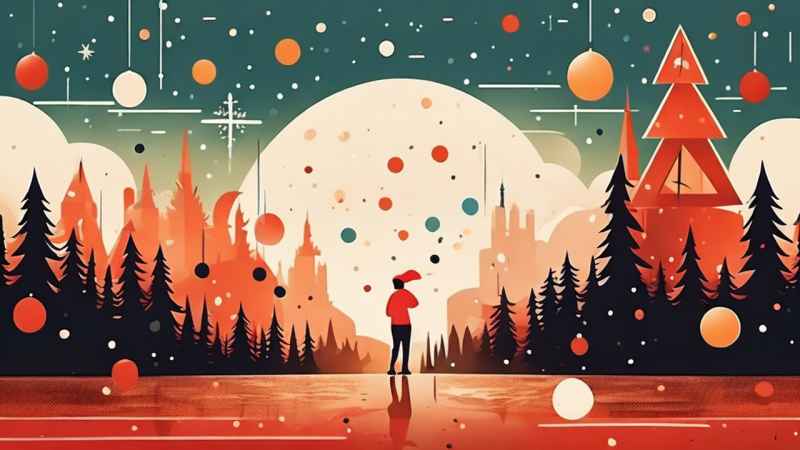 圣诞节插画背景图 57