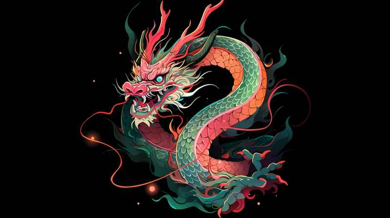 龙年，中国龙，背景图