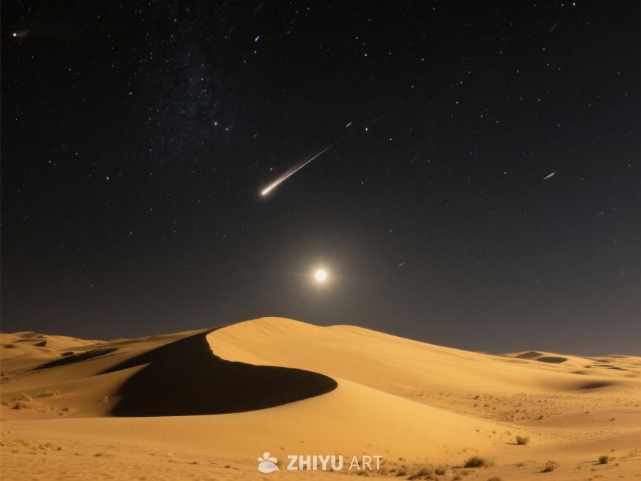 沙漠夜空流星划过 106