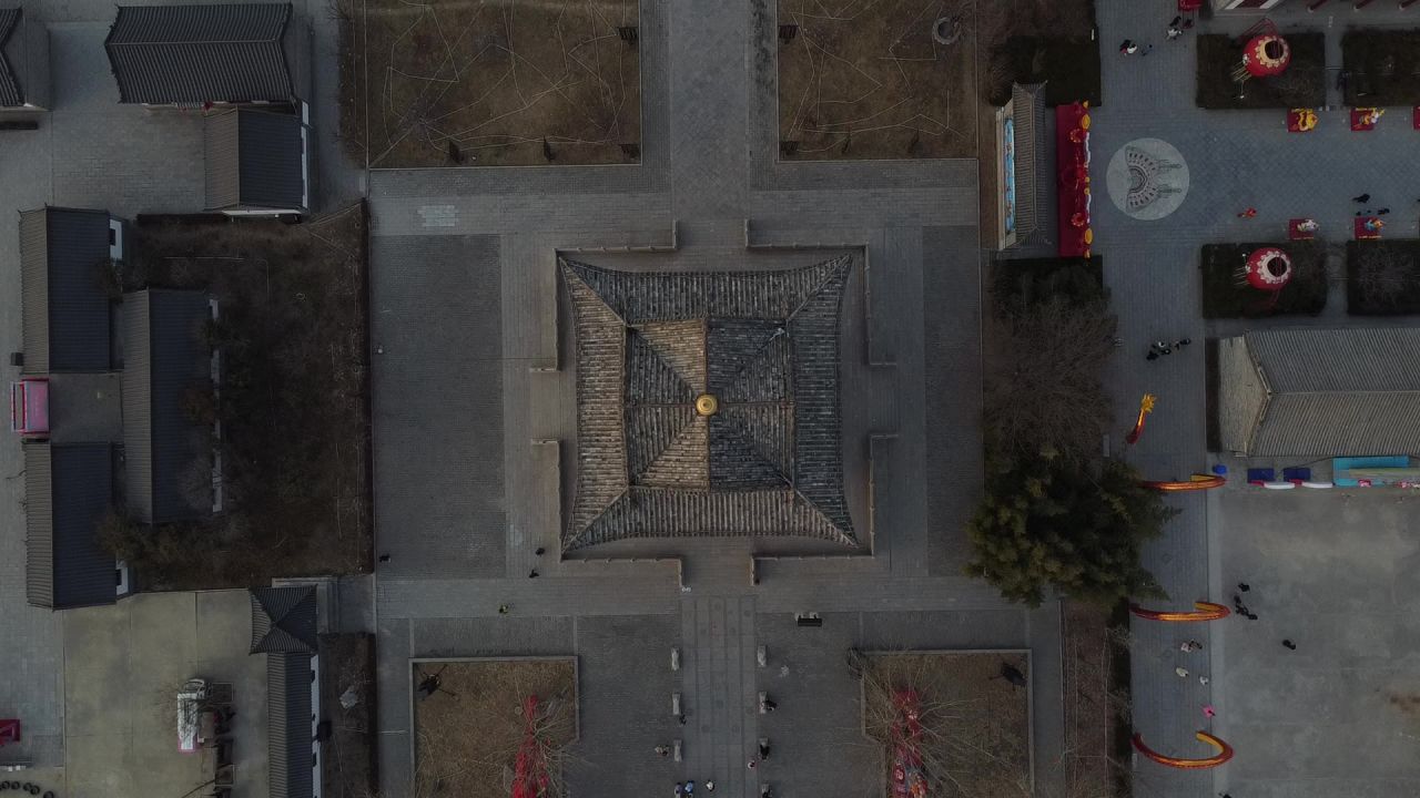 鸟瞰古建筑