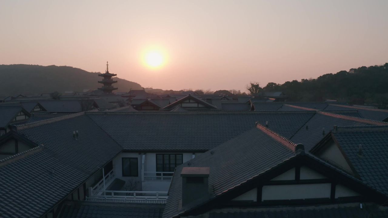 无锡拈花湾落日