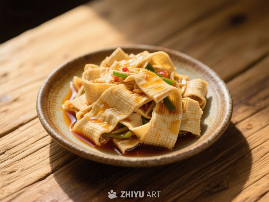 美味豆皮拌菜，清新爽口 996