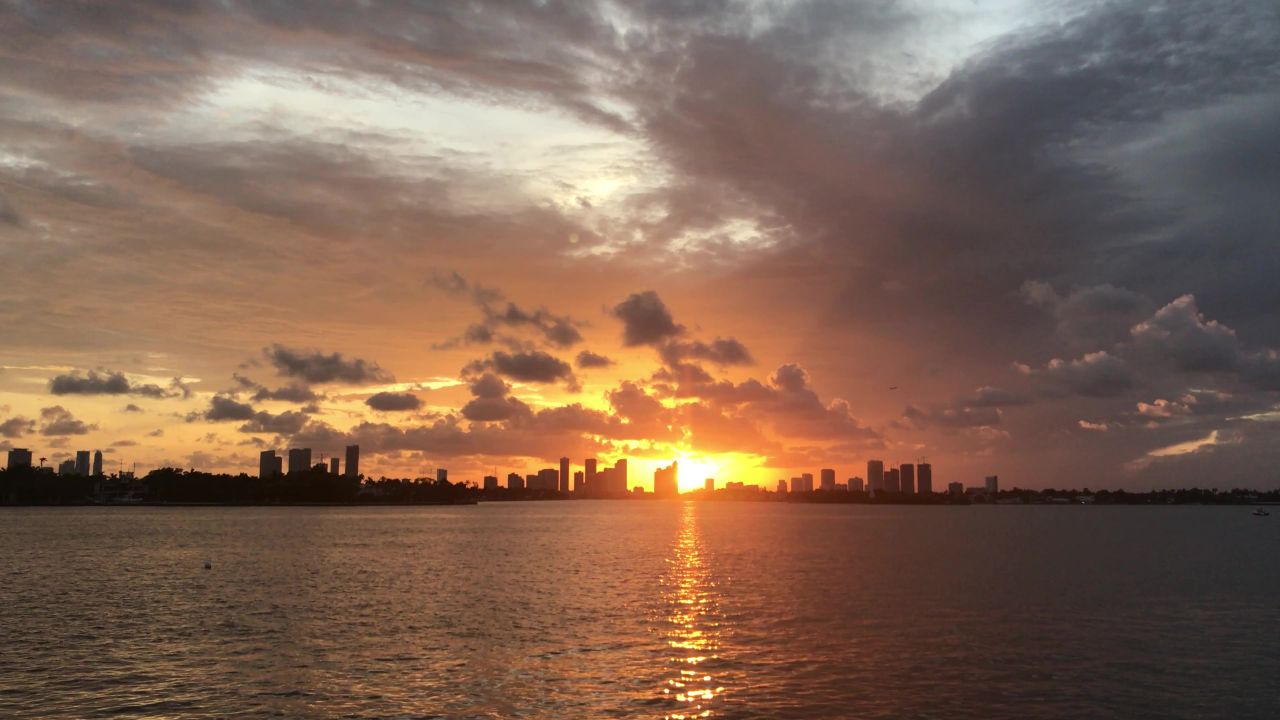 迈阿密日落海洋佛罗里达