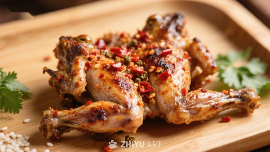 香辣烤鸡翅，诱人美味
