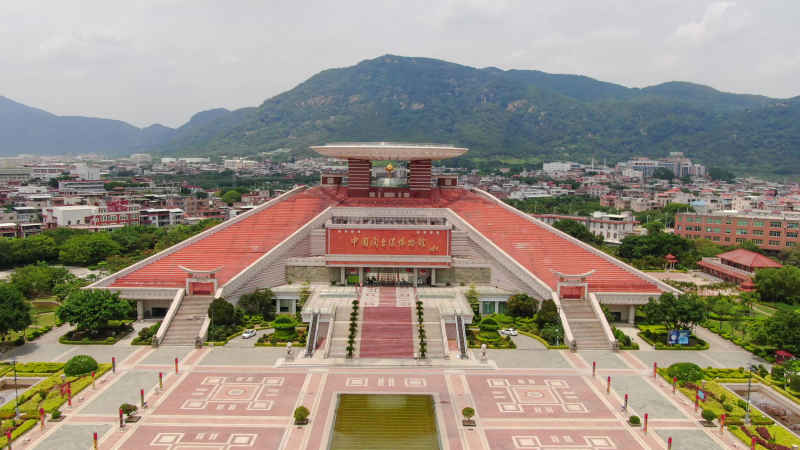 航拍福建泉州闽台缘博物馆