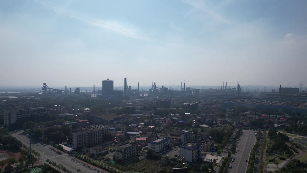 湖南湘潭城市风光地标建筑航拍 
